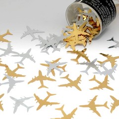 Airplane Confetti Gold Silver Retail Pack #9400 QS0 Party Decoration Supply