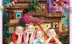 Magic Movie Backdrop Magical Floral House Butterfly Background for Kids Family