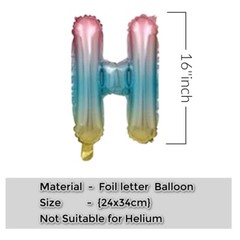 LARGE Happy Birthday Balloons Banner Self Inflating Bunting Party Decoration UK