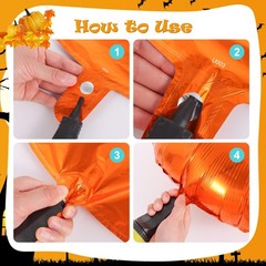 20Pcs Pumpkin 1st Balloons Little Pumpkin Year Old Balloons Set Autumn Fall M…