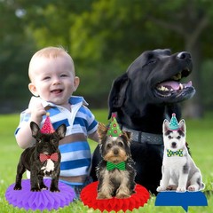 13Pcs Baby Dog Honeycomb Centerpieces Puppy Pet Birthday Party Supplies Pet D…