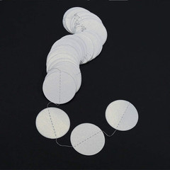 White Circle Garland White Party Decorations Winter Wonderland Hanging Streamers