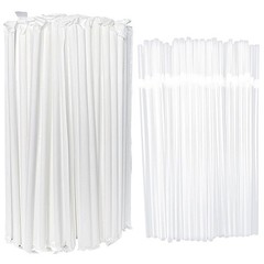 200-500PCS flexible plastic straws, black disposable curved party straws 8.26…