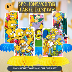 SIMPSONS GIFT BOX CAKE TOPPER CUPCAKE BALLOON BANNER SUPPLIES DECORATIONS