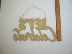 Glittery Let’s Celebrate Hanging Foam Sign