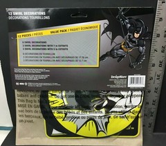 DC Batman 12 Swirl Decorations Birthday Party