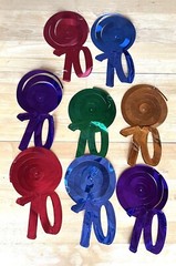 8 Piece 70th Birthday Whirls Hanging Decoration
