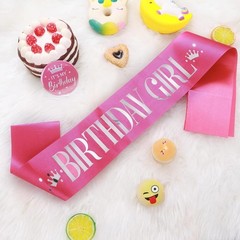 Birthday Girl Decorations – Set Includes Girl Sash & Its My Birthday Badge for