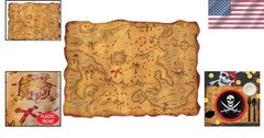 Ready-to-Display 12×18″ Plastic Treasure Map – Perfect for Scavenger Hunts