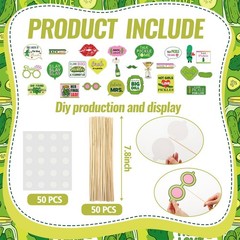 25pcs Pickle Bachelorette Photo Booth Props Last Funny Pickle Shell Ever Tick…