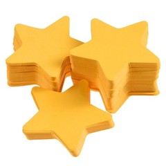 600 PCS 2″ Small Paper Star Cutouts Gold Shape Die Cuts Classroom Craft Decor