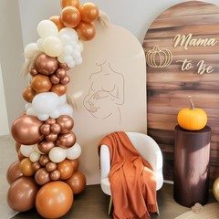 Balloons Fall Baby Shower Burnt Orange Terracotta Party Decorations 55pc