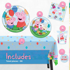 Peppa Pig Birthday Party Supplies, Peppa Pig Party Supplies and Decorations for
