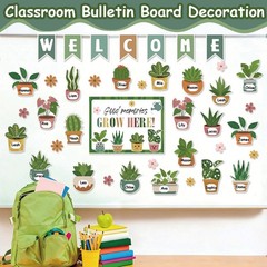 Welcome Back To School Classroom Door Decoration Plant Theme Notice Board