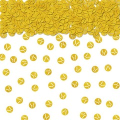 100 PCS Gold Glitter Tennis Confetti Ball Paper Scatters Birthday Table Decor