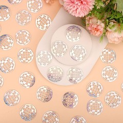 100pcs Glitter Disco Ball Table Confetti, Disco Theme Party Confetti for Bachelo