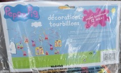 Peppa Pig Theme Birthday Party Decorations Banner Streamers Table Centerpieces
