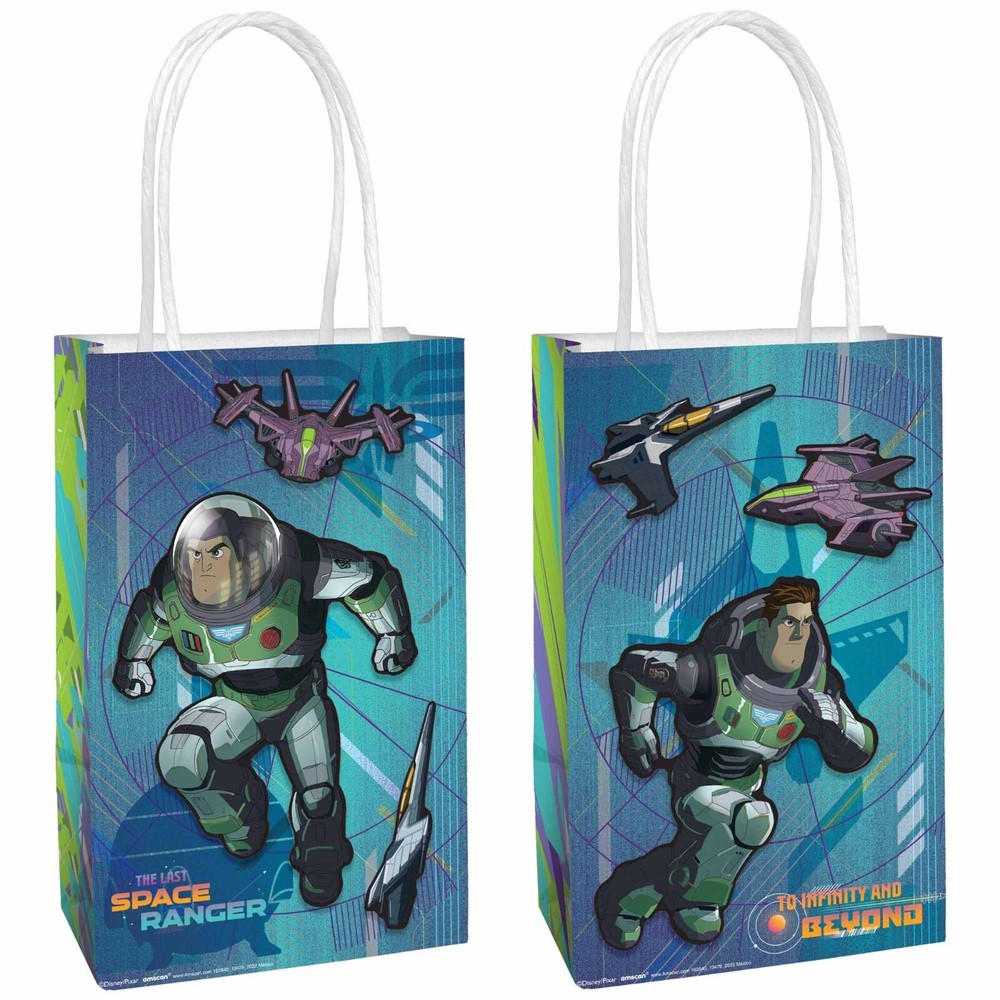 BUZZ LIGHTYEAR THE MOVIE CREATE YOUR OWN KRAFT PAPER FAVOR BAGS (8ct)~Birthday