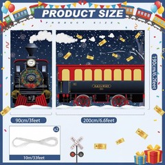 Express Train Door Banner Train Party Decorations Vintage Express Door Cover …