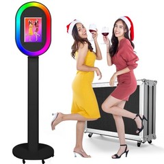 Portable Photo Booth for iPad 10.2″ 10.5″ 10.9″ 11″ 12.9″ 13″ RGB Ring Light