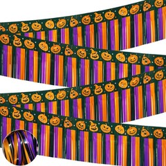 4 Pack 39Ft Halloween Parade Floats Foil Fringe