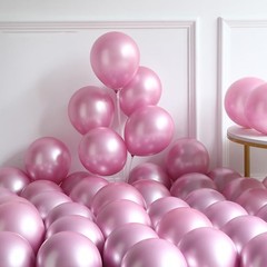 152Pcs Pastel Light Pink White Metallic Pink Balloon Arch Garland Kit,Pink Wh…
