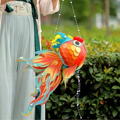 Chinese New Year Paper Lanterns Chinese Lanterns Kits Diy Fish-Shaped