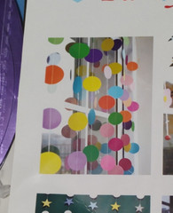 Happy Birthday Party Decor Banner Garland Swirl Streamers Stars Purple Silver