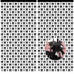 2 Pack Black Bow Foil Fringe Curtains 3.3×6.6 FT Metallic Tinsel Backdrop