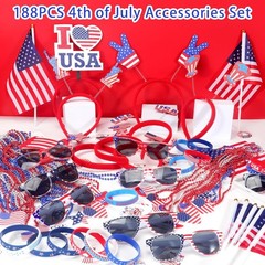 Patriotic Accessories Collection – Necklaces Bracelets Flags