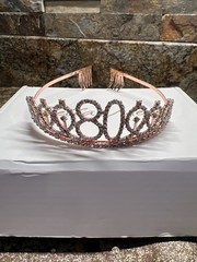 Bella Meri Happy 80th Birthday Set, Tiara,candles, Sash, Birthday Decor For Cake