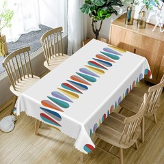 Rectangle Tablecloth 70×140 Mid Century Modern Abstract 1950s 1960s