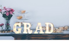 Graduation Party Decor Grad LED Marquee Letters Graduation Table Light Up Sign