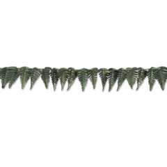 Tropical Polyester Fern Leaf Garland 3.75″ x 10′ Tropical Luau Decorations