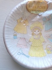 Hallmark Paper Doll 8 Party Bowls Vintage 6 1/8″ Similar to Holly Hobbie