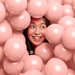 AFTERLOON® Biodegradable Mini Balloons 100 pcs Baby Pink 5 Inch, Matte Color …