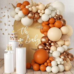 Black Gold Silver Balloon Garland Arch Kit, 166Pcs 5 10 12 18 Inch Latex Balloon