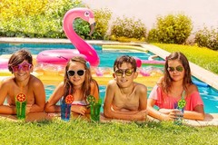 2 Pack 48 Inch Flamingo Inflatable Pool Float Swim Ring Blow Up Water Float