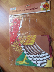 18″ Thanksgiving Turkey Honeycomb Decorations 1990 Paper Fantasies 2 Sided NOS