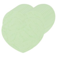 100 PCS Light Green Paper Heart Cutouts Cards 4×3.2 Inch Valentines Decor