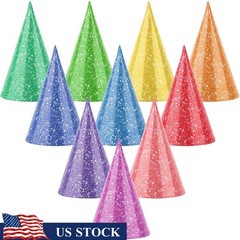 10 Pcs Mini Party Hats Kids Pets Birthday Celebration Cone Hat Decorations New
