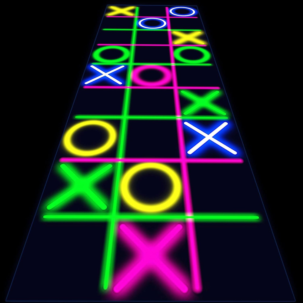118 X 39 Inch Glow in the Dark Party Supplies Neon Party Decorations Light up Da