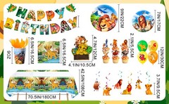 Disney Lion King Party Decorations Simba Birthday Set Tableware Plates Balloons