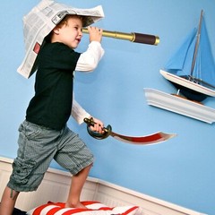 Portable Collapsible Pirate Telescope Set with Treasure Map & Pocket Compass