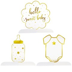Sparkle and Bash Baby Shower Decorations & Centerpieces – 12 Piece Set