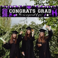 2026 Graduation Decorations Purple Class of 2026 Congrats Grad Banner We Are …