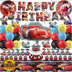 CVCXFParty Cartoon Birthday Decor Set