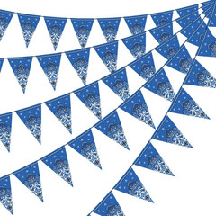 5 Pack Western Cowboy Party Decorations Bandana Pennant Banner Wild West Decor W
