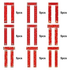 5 Sets DIY Blank Couplet Paper Red Xuan Calligraphy Paper for New Year Store