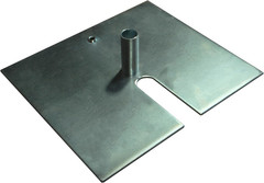 Onlineeei Base Plate, Zinc Coated Steel, for Use with Pipe and Drape System, 14″